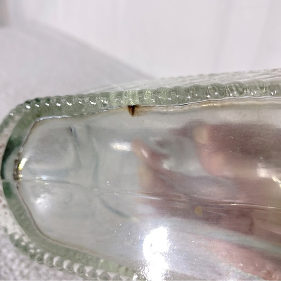 Vintage Unique Clear Glass Ship Decanter Bottle W Lid - Picture 13 of 16